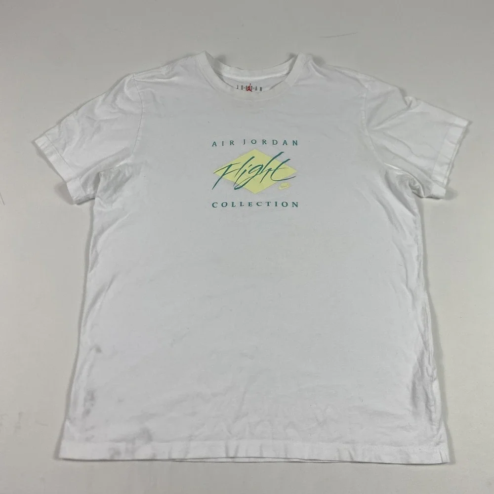 Nike Jordan Shirt Mens XL White Air Jordan Flight Collection Tee DH8970-101
